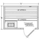 Polar PB46 Outdoor Pre-Built Sauna