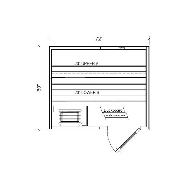 Polar PB56 Outdoor Pre-Built Sauna