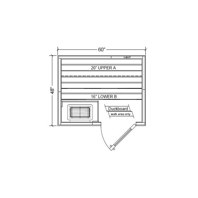 Polar PB45 Outdoor Pre-Built Sauna